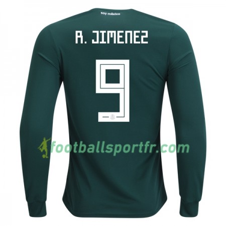 Tenue Mexique R.Jimenez 9 Domicile Coupe du monde 2018 Maillot de Foot ML